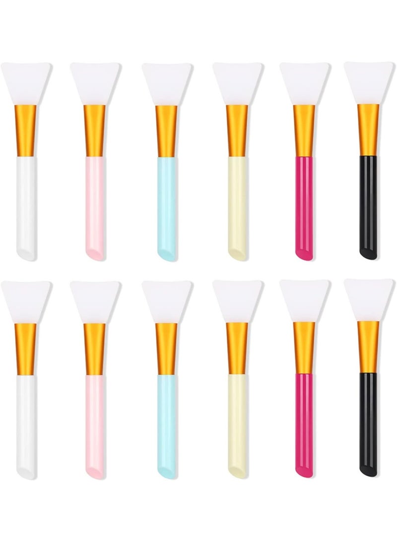 Silicone Face Mask Brush, Mask Beauty Tool, Soft Silicone Facial Mud Mask Applicator Brush 12 Pcs. - Image 1